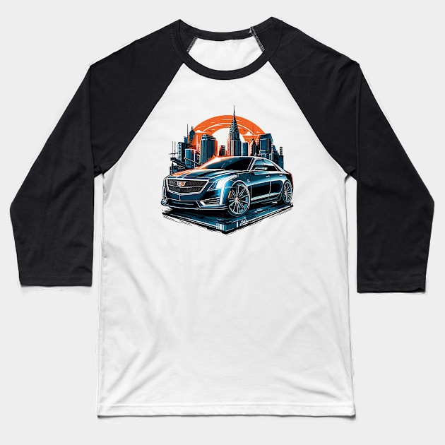 Cadillac CT6 Baseball T-Shirt by Vehicles-Art